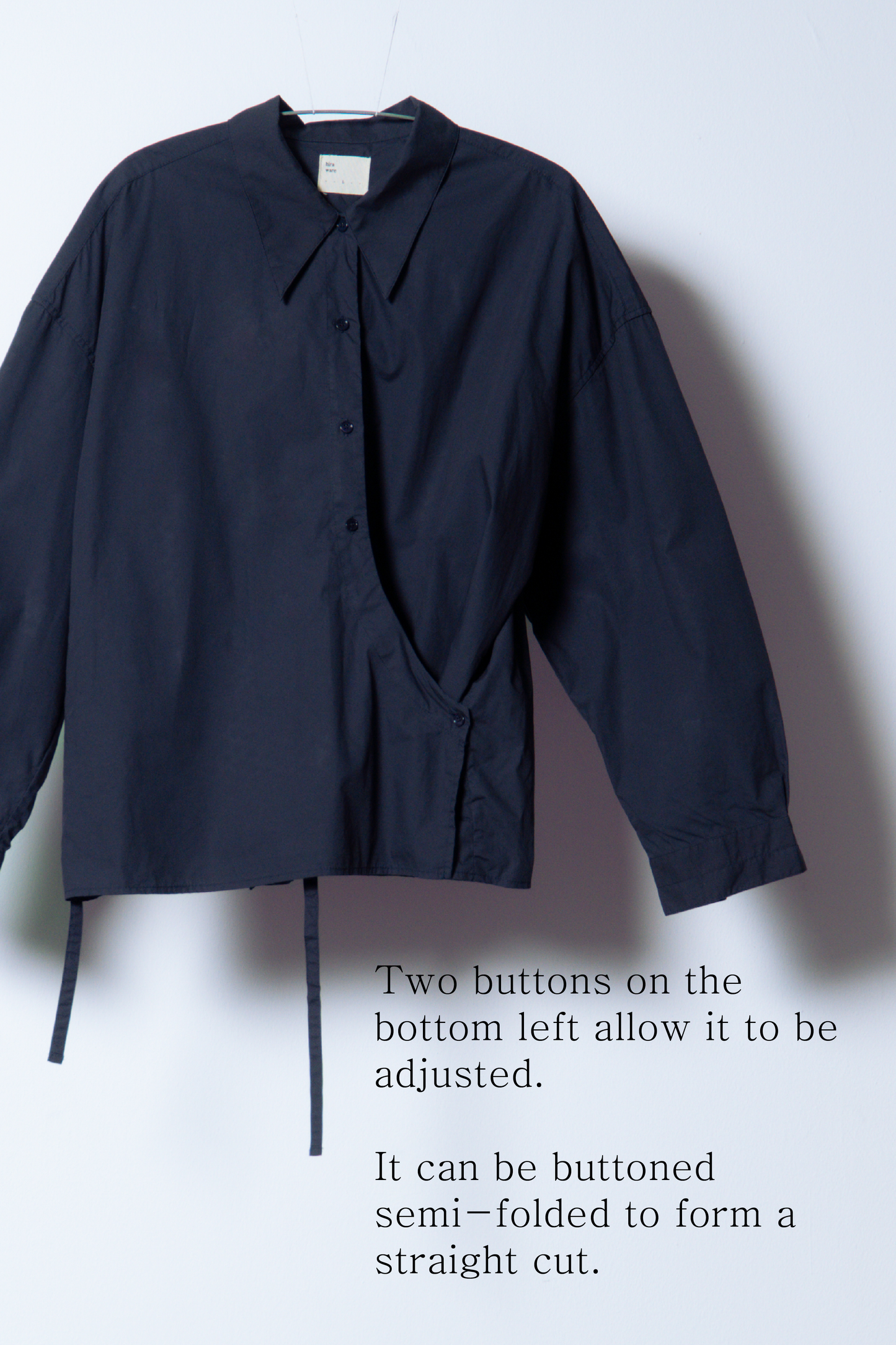 twisted shirt [naval blue poplin]
