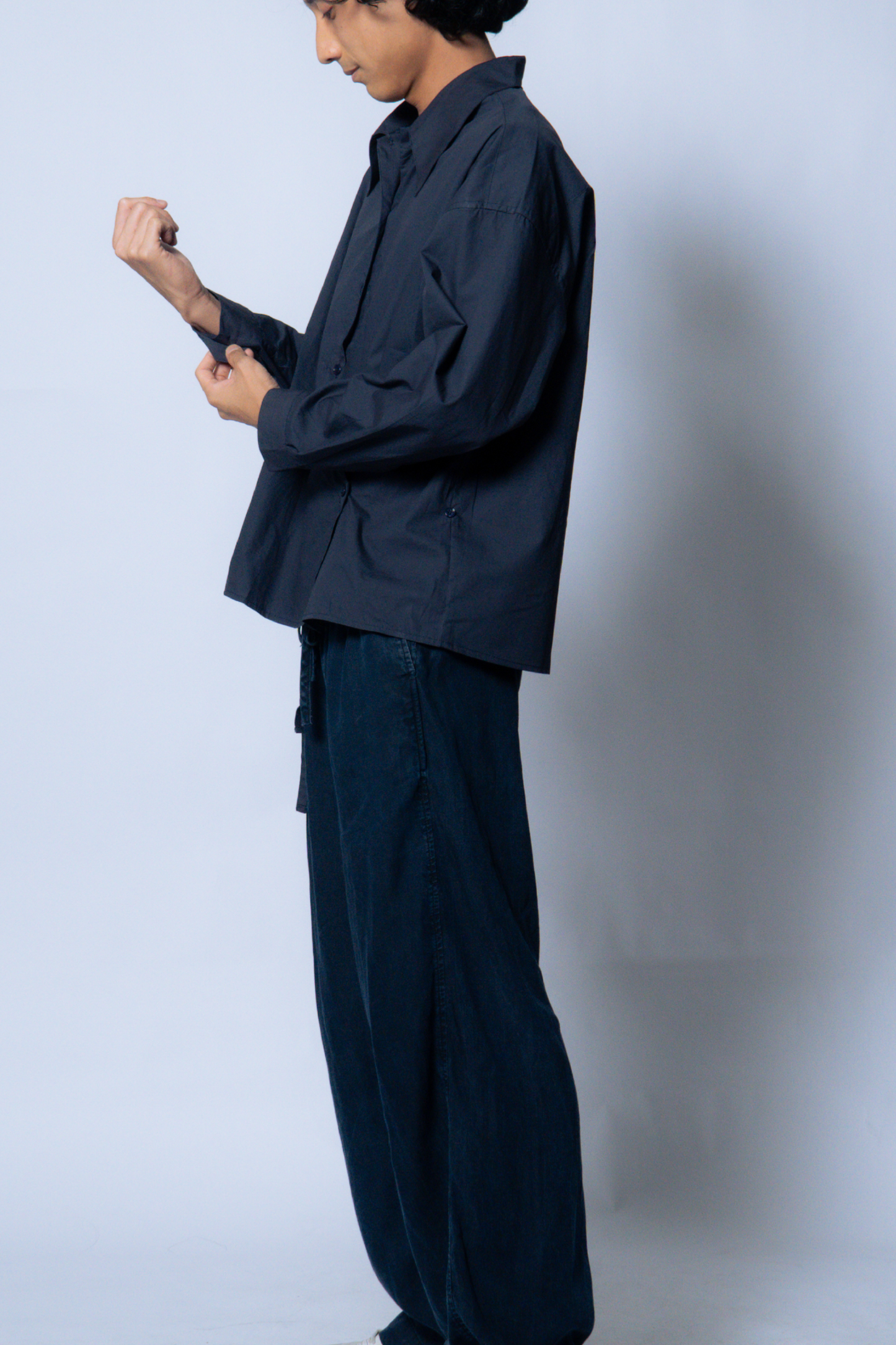 twisted shirt [naval blue poplin]