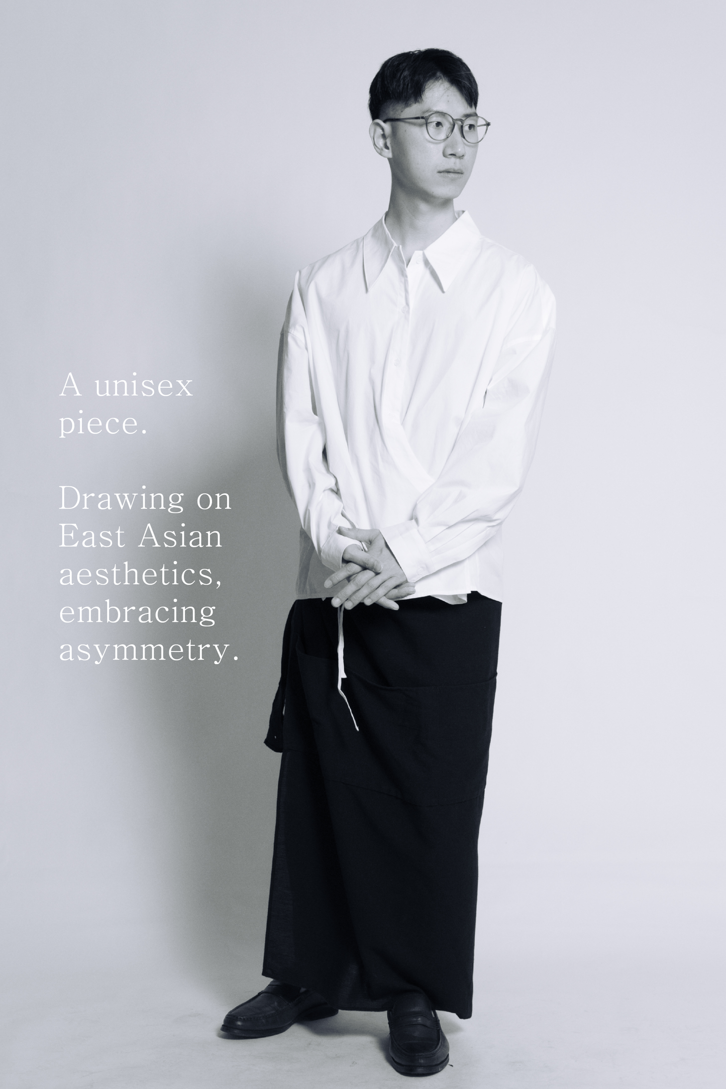 twisted shirt [white poplin]