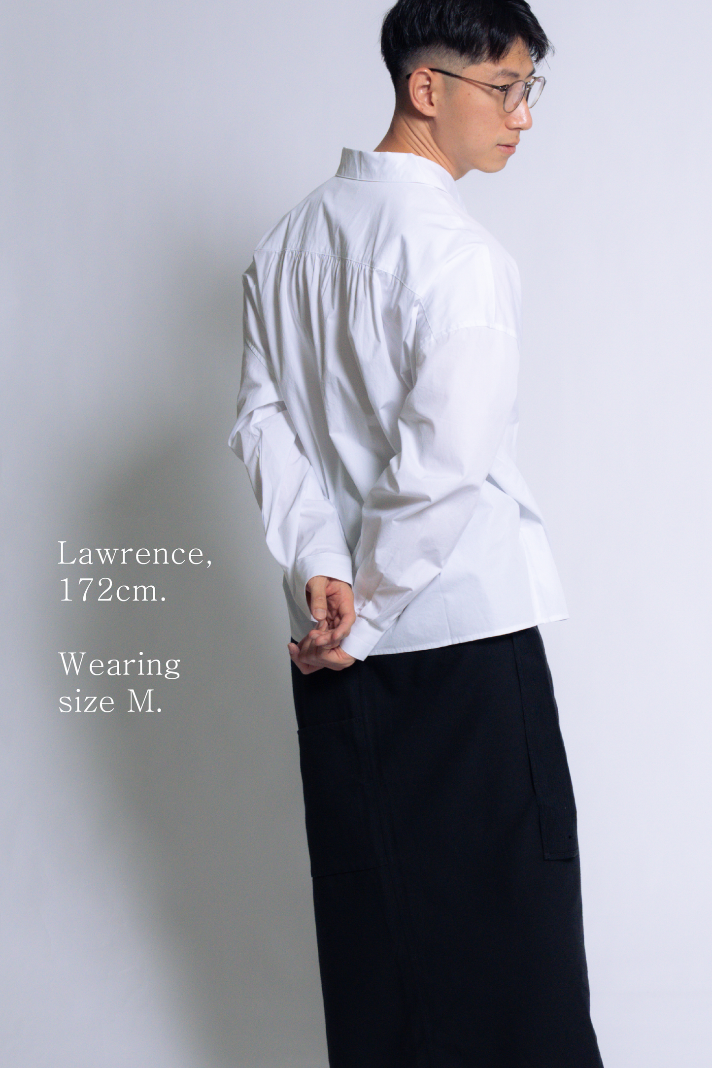 twisted shirt [white poplin]