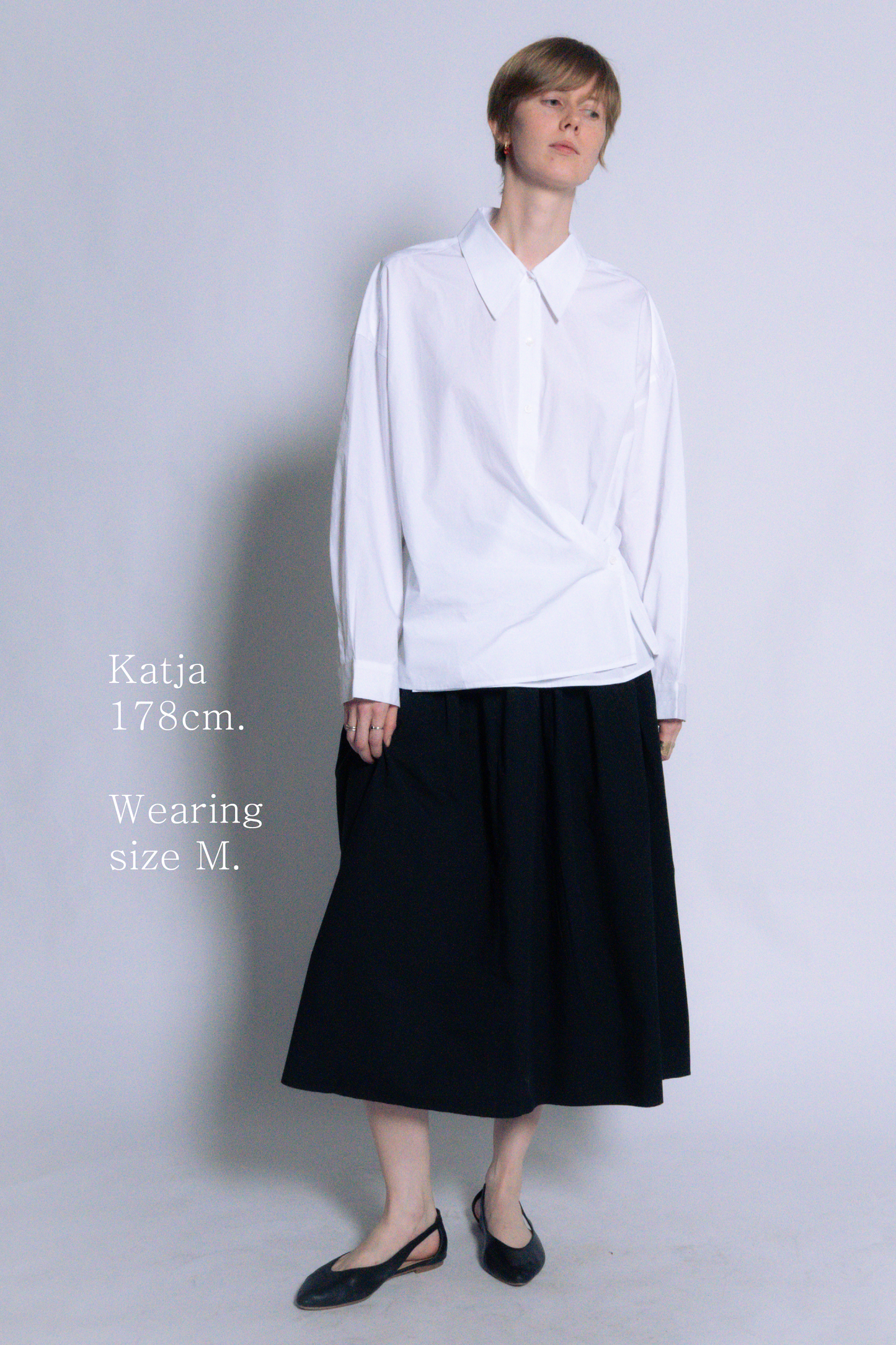 twisted shirt [white poplin]