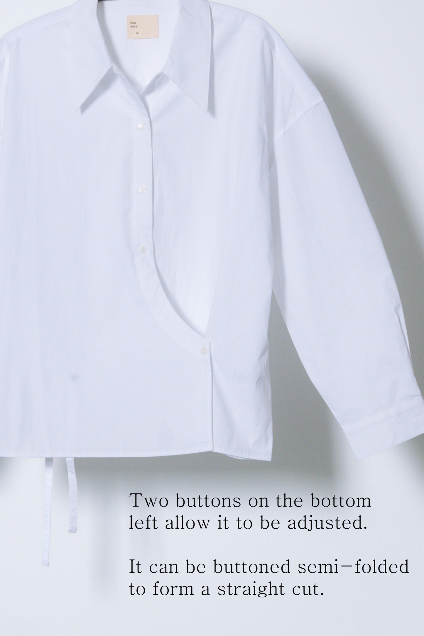 twisted shirt [white poplin]