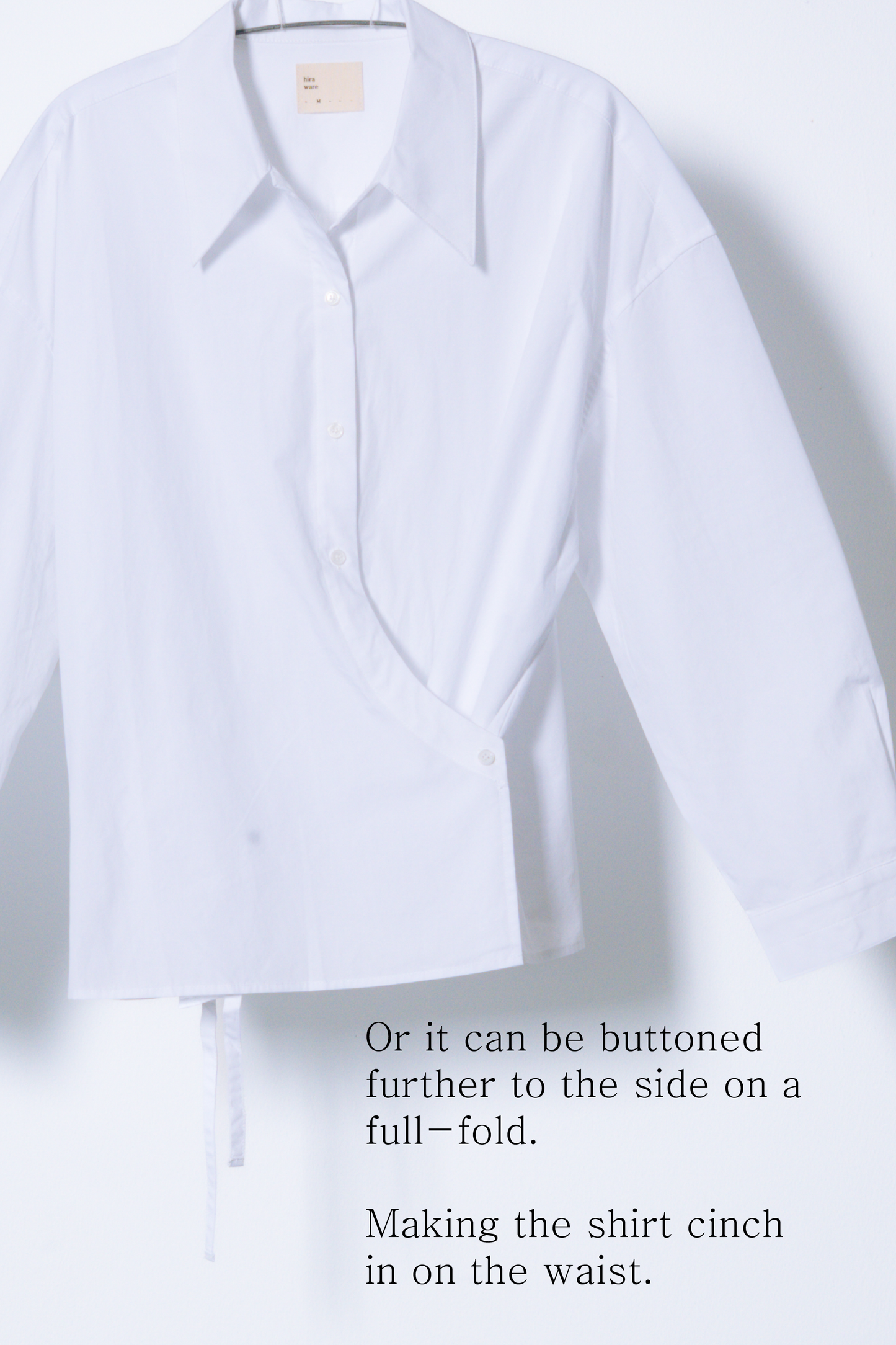 twisted shirt [white poplin]
