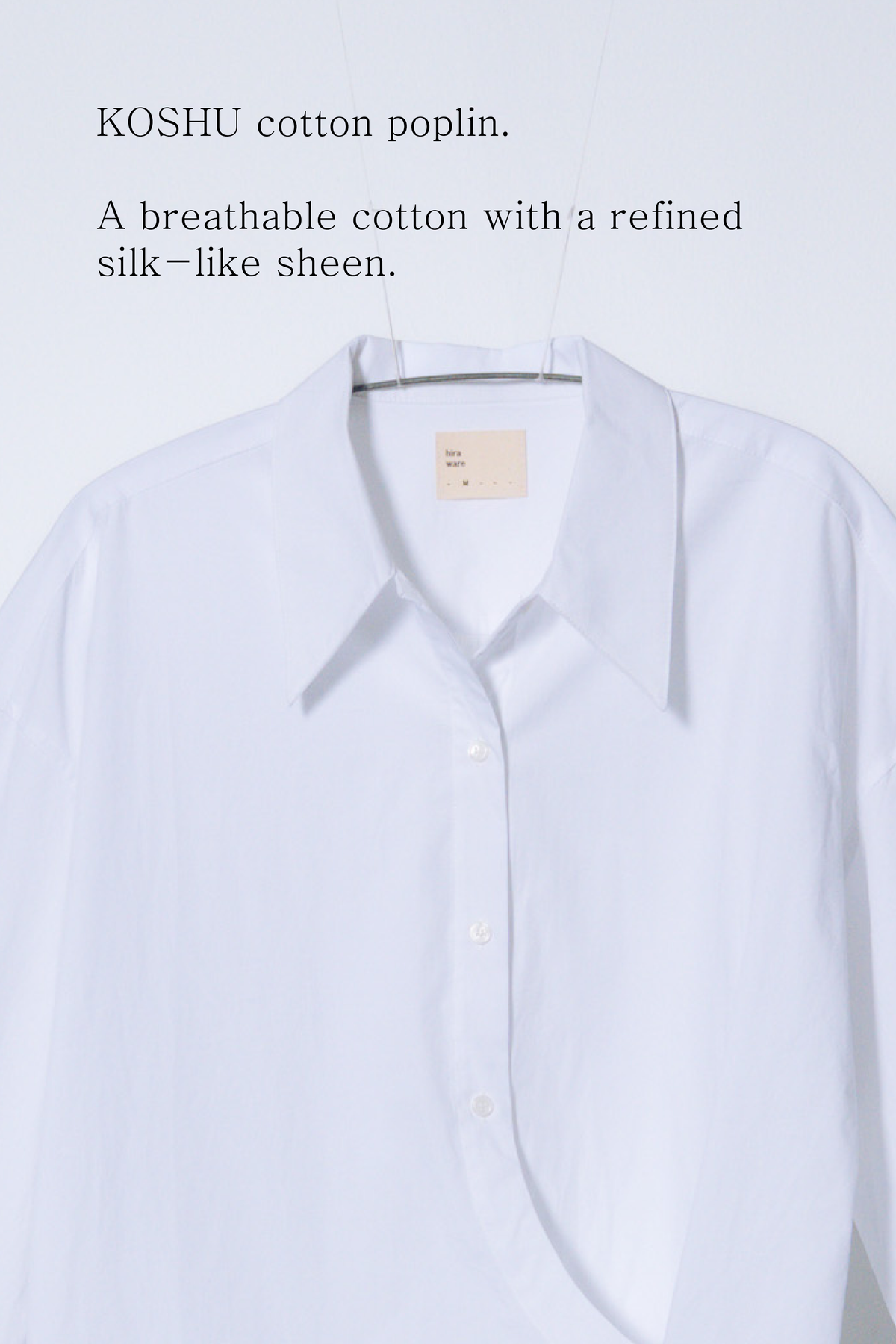 twisted shirt [white poplin]