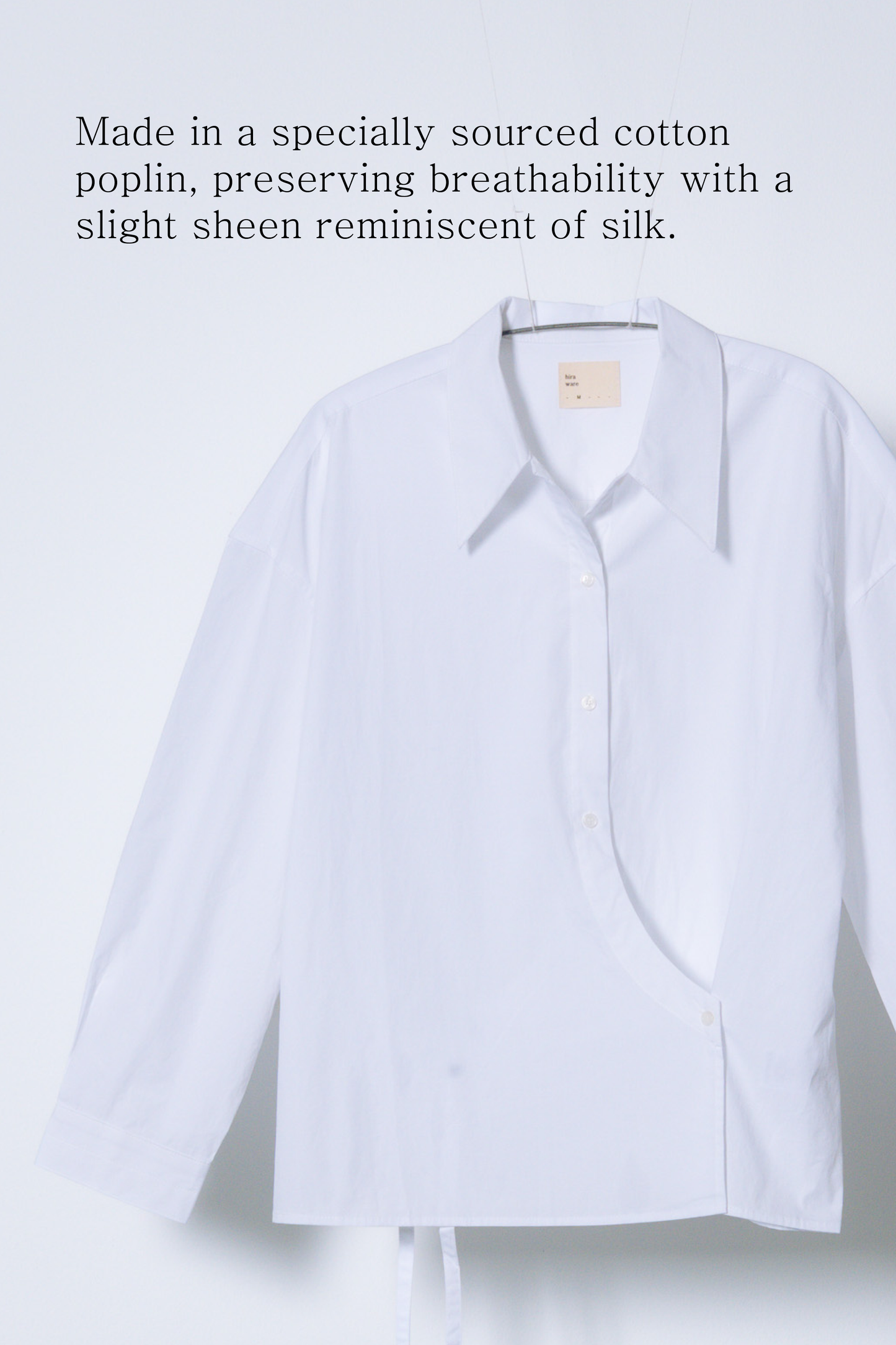 twisted shirt [white poplin]