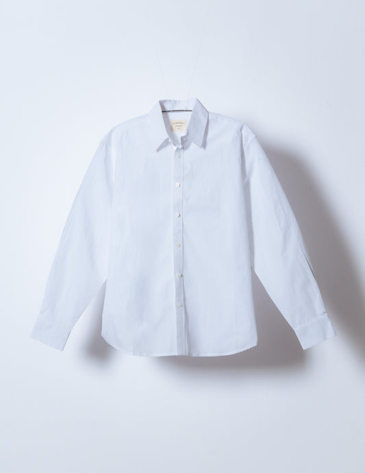 poplin shirt [chalk white]