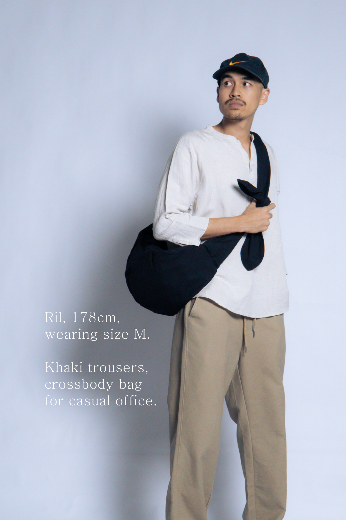 sw1 linen raglan henley [sand off-white]