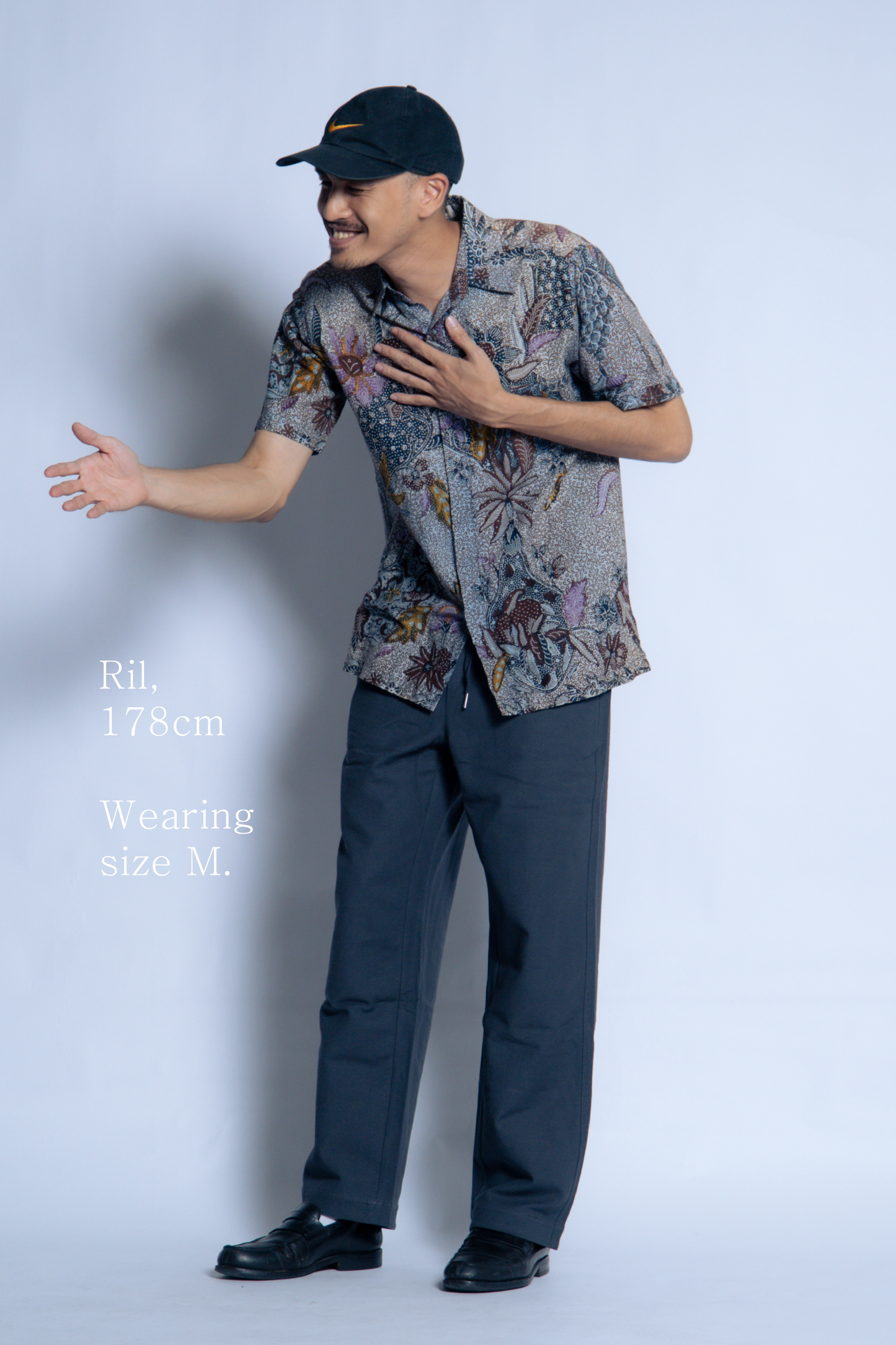 sw1 straight-leg relaxed twill trousers [gunmetal grey]