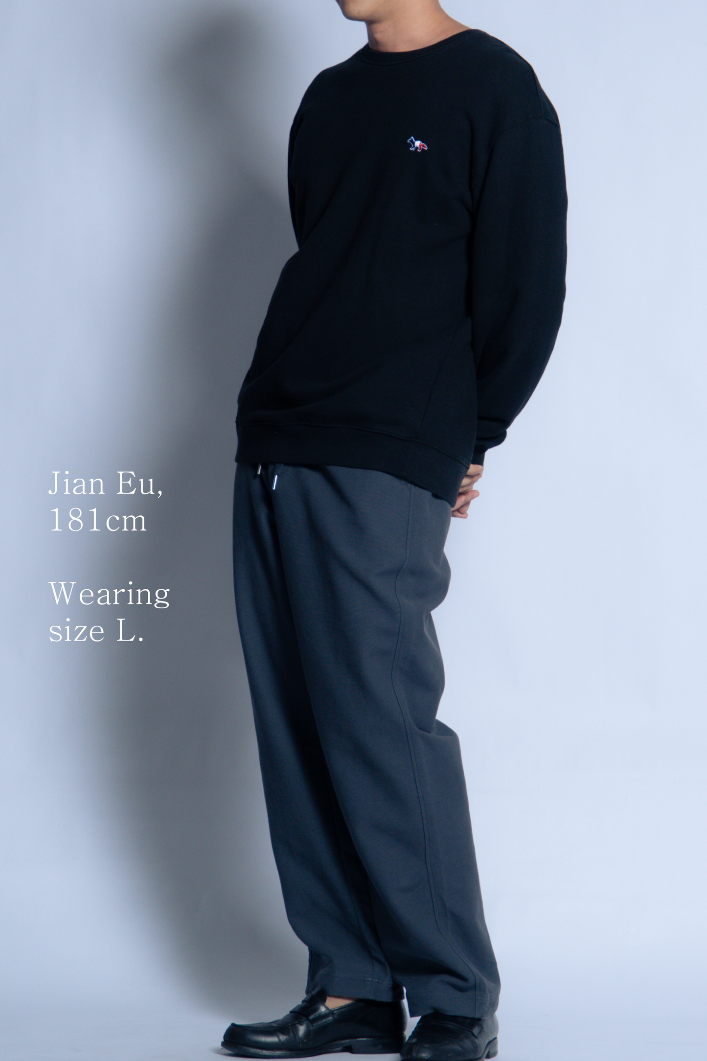 sw1 straight-leg relaxed twill trousers [gunmetal grey]