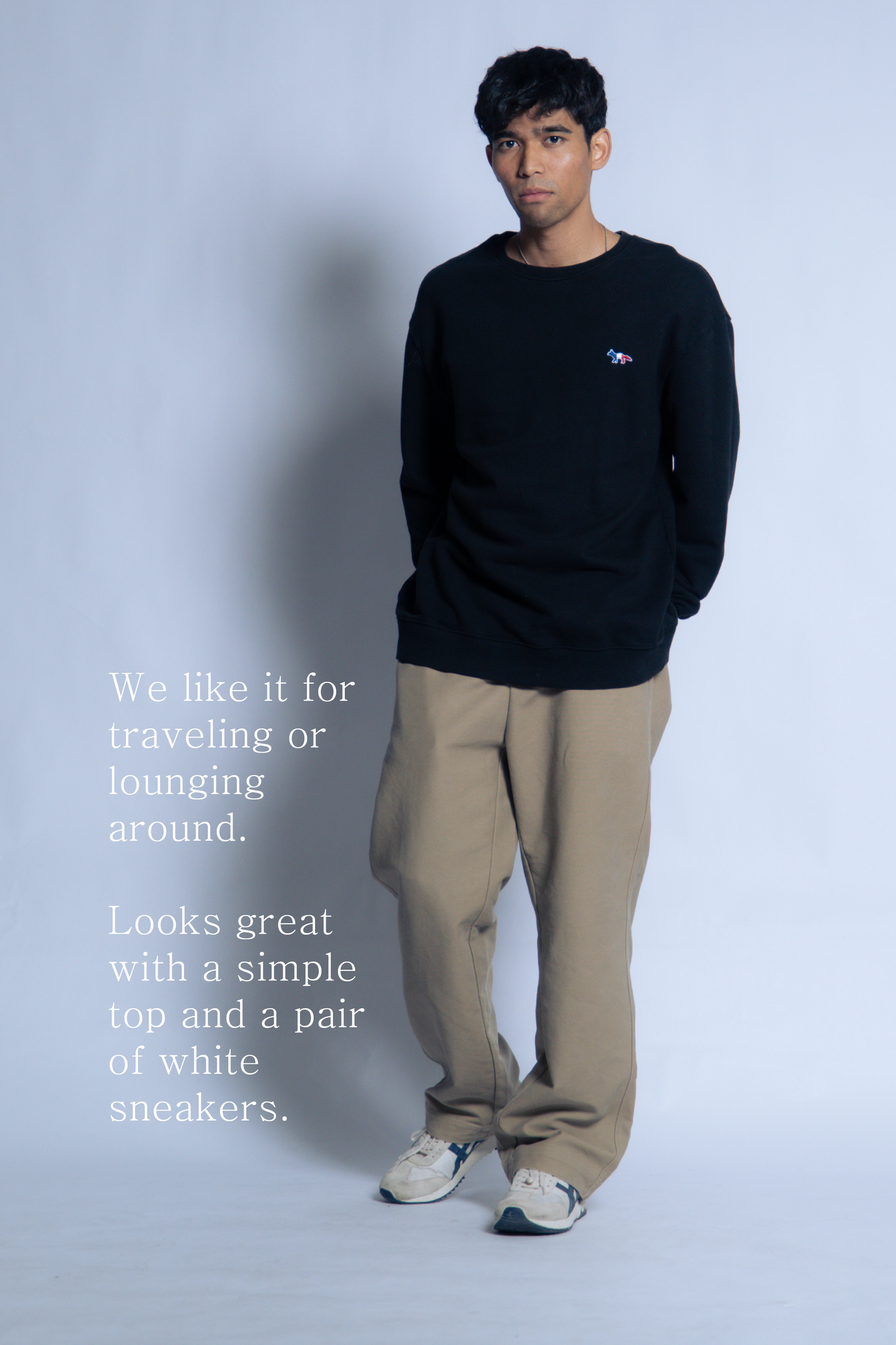 sw1 straight-leg relaxed twill trousers [desert khaki]