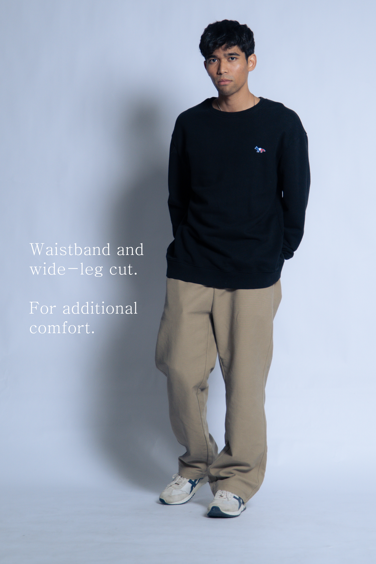 sw1 straight-leg relaxed twill trousers [desert khaki]